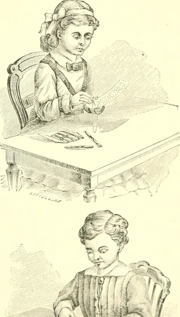 An illustration from Guide to the kindergarten and intermediate class, 1877, leaf 229