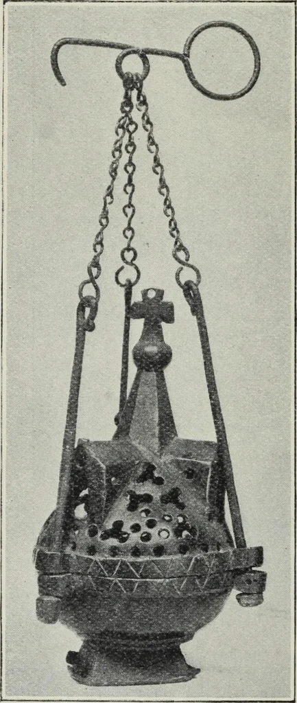 An illustration from A guide to the Mediaeval Room and to the specimens of mediaeval and later times in the gold ornament room : with fourteen plates and a hundred and ninety-four illustrations, 1907, leaf 109