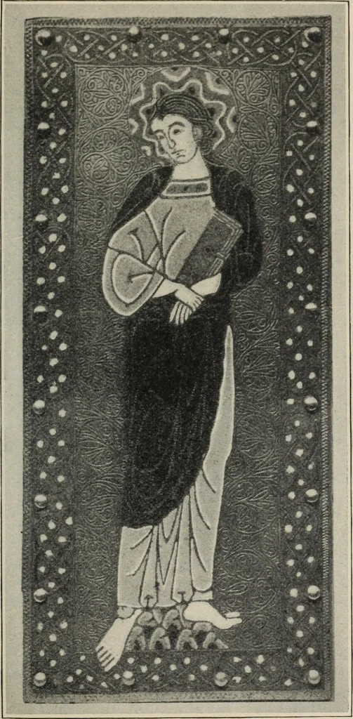 An illustration from A guide to the Mediaeval Room and to the specimens of mediaeval and later times in the gold ornament room : with fourteen plates and a hundred and ninety-four illustrations, 1907, leaf 152