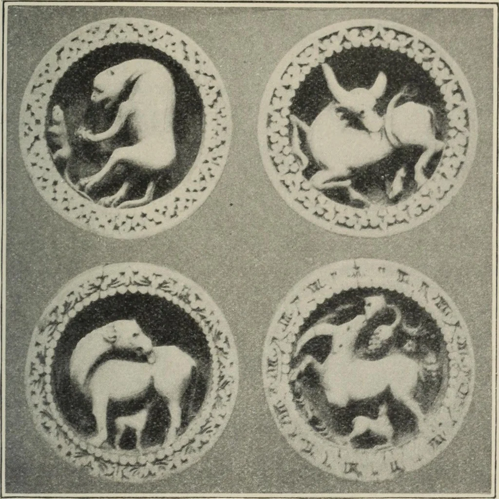 An illustration from A guide to the Mediaeval Room and to the specimens of mediaeval and later times in the gold ornament room : with fourteen plates and a hundred and ninety-four illustrations, 1907, leaf 194