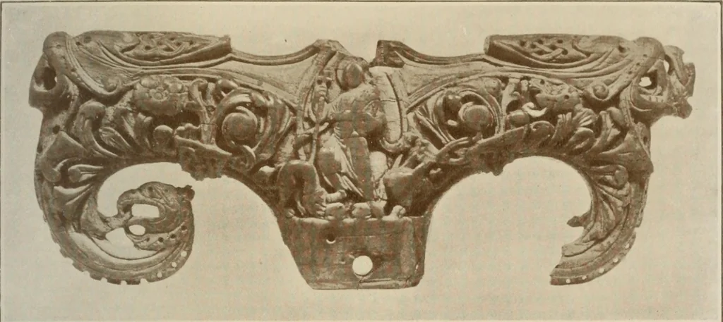 An illustration from A guide to the Mediaeval Room and to the specimens of mediaeval and later times in the gold ornament room : with fourteen plates and a hundred and ninety-four illustrations, 1907, leaf 196