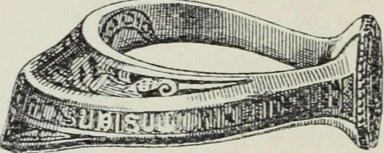 An illustration from A guide to the Mediaeval Room and to the specimens of mediaeval and later times in the gold ornament room : with fourteen plates and a hundred and ninety-four illustrations, 1907, leaf 213