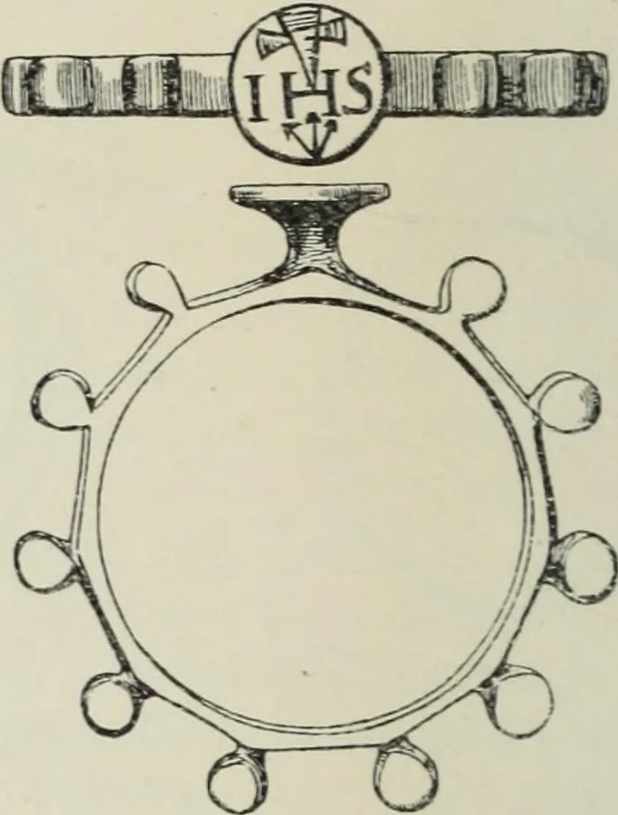 An illustration from A guide to the Mediaeval Room and to the specimens of mediaeval and later times in the gold ornament room : with fourteen plates and a hundred and ninety-four illustrations, 1907, leaf 213