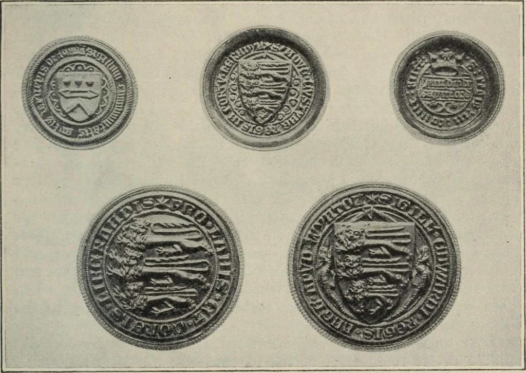 An illustration from A guide to the Mediaeval Room and to the specimens of mediaeval and later times in the gold ornament room : with fourteen plates and a hundred and ninety-four illustrations, 1907, leaf 232
