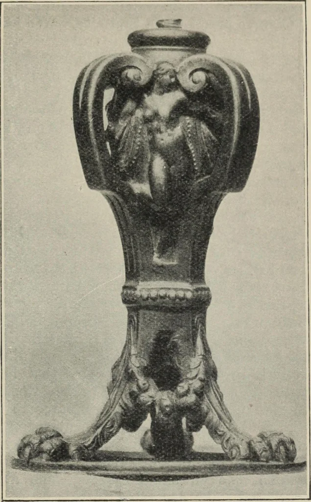 An illustration from A guide to the Mediaeval Room and to the specimens of mediaeval and later times in the gold ornament room : with fourteen plates and a hundred and ninety-four illustrations, 1907, leaf 252