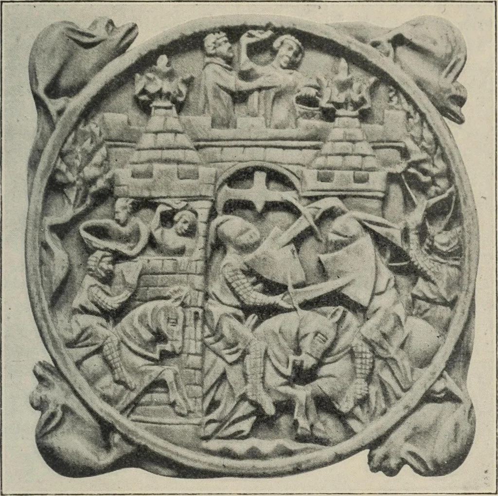 An illustration from A guide to the Mediaeval Room and to the specimens of mediaeval and later times in the gold ornament room : with fourteen plates and a hundred and ninety-four illustrations, 1907, leaf 254