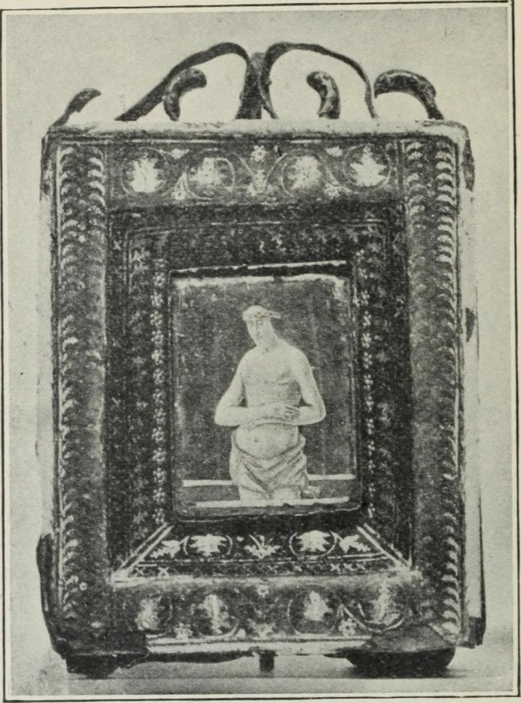 An illustration from A guide to the Mediaeval Room and to the specimens of mediaeval and later times in the gold ornament room : with fourteen plates and a hundred and ninety-four illustrations, 1907, leaf 269