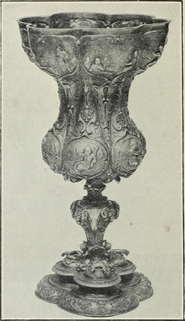 An illustration from A guide to the Mediaeval Room and to the specimens of mediaeval and later times in the gold ornament room : with fourteen plates and a hundred and ninety-four illustrations, 1907, leaf 281