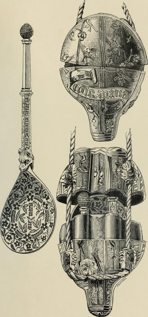 An illustration from A guide to the Mediaeval Room and to the specimens of mediaeval and later times in the gold ornament room : with fourteen plates and a hundred and ninety-four illustrations, 1907, leaf 294