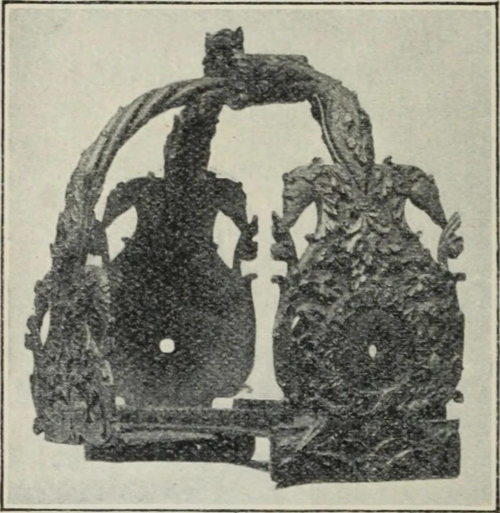 An illustration from A guide to the Mediaeval Room and to the specimens of mediaeval and later times in the gold ornament room : with fourteen plates and a hundred and ninety-four illustrations, 1907, leaf 299
