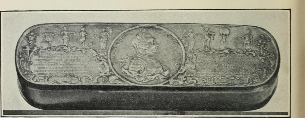 An illustration from A guide to the Mediaeval Room and to the specimens of mediaeval and later times in the gold ornament room : with fourteen plates and a hundred and ninety-four illustrations, 1907, leaf 307