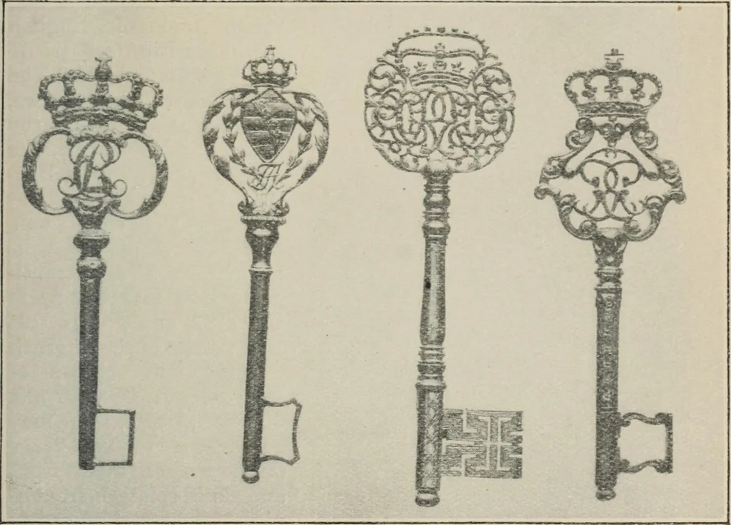 An illustration from A guide to the Mediaeval Room and to the specimens of mediaeval and later times in the gold ornament room : with fourteen plates and a hundred and ninety-four illustrations, 1907, leaf 46