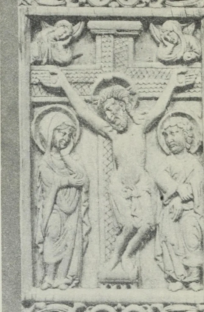 An illustration from A guide to the Mediaeval Room and to the specimens of mediaeval and later times in the gold ornament room : with fourteen plates and a hundred and ninety-four illustrations, 1907, leaf 47