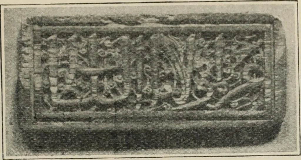 An illustration from A guide to the Mediaeval Room and to the specimens of mediaeval and later times in the gold ornament room : with fourteen plates and a hundred and ninety-four illustrations, 1907, leaf 50