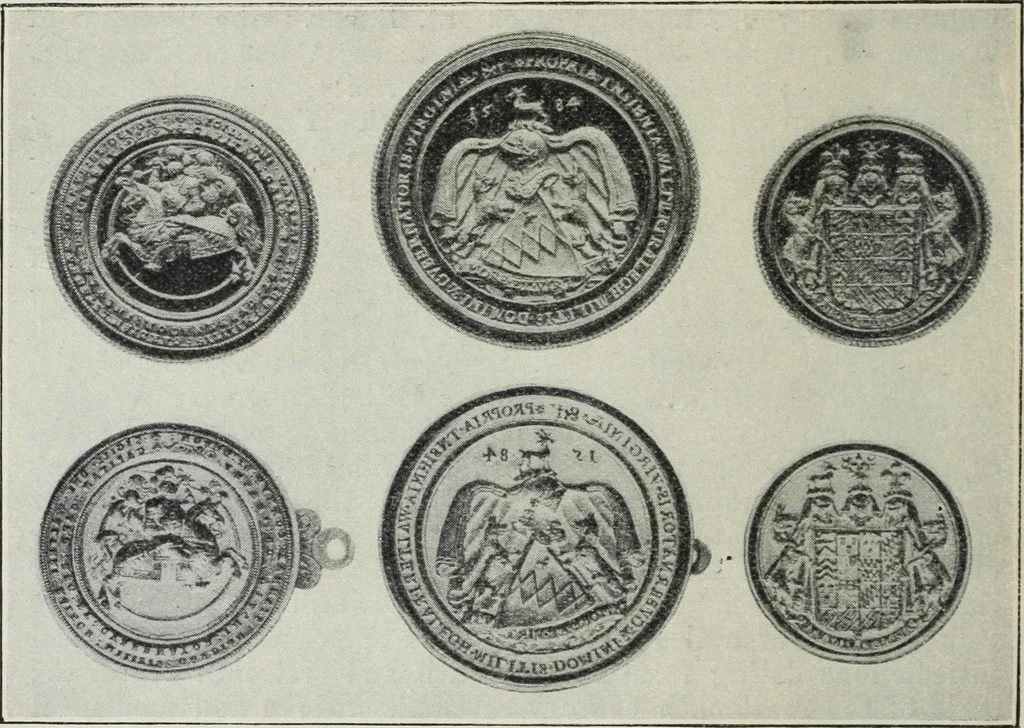 An illustration from A guide to the Mediaeval Room and to the specimens of mediaeval and later times in the gold ornament room : with fourteen plates and a hundred and ninety-four illustrations, 1907, leaf 61