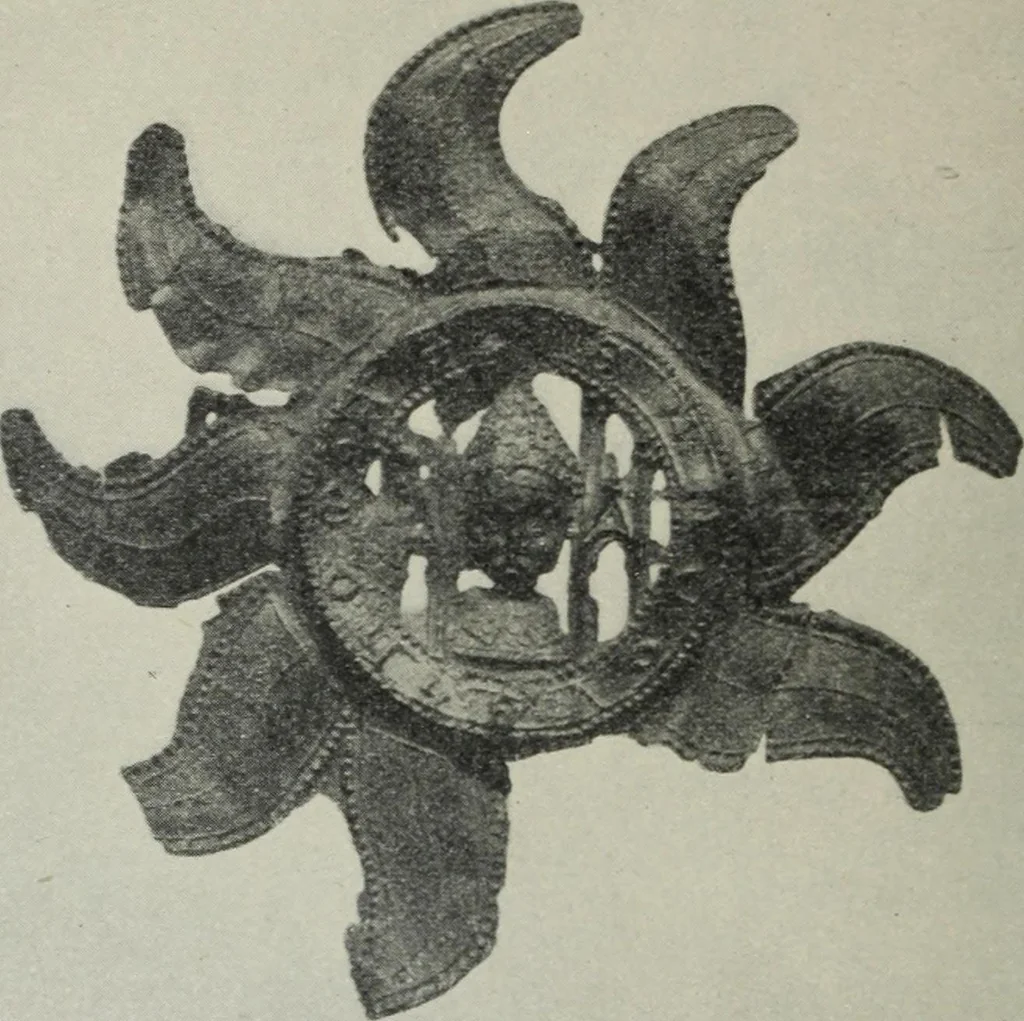 An illustration from A guide to the Mediaeval Room and to the specimens of mediaeval and later times in the gold ornament room : with fourteen plates and a hundred and ninety-four illustrations, 1907, leaf 63