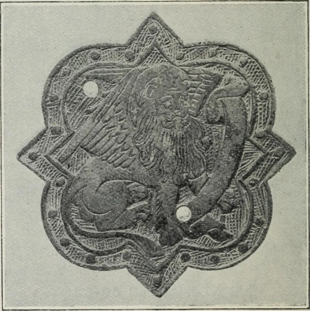An illustration from A guide to the Mediaeval Room and to the specimens of mediaeval and later times in the gold ornament room : with fourteen plates and a hundred and ninety-four illustrations, 1907, leaf 67