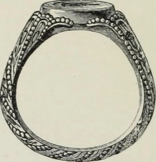 An illustration from A guide to the Mediaeval Room and to the specimens of mediaeval and later times in the gold ornament room : with fourteen plates and a hundred and ninety-four illustrations, 1907, leaf 71