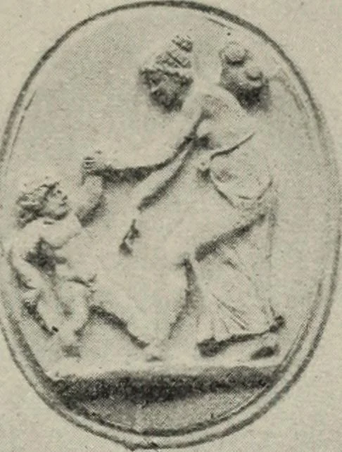 An illustration from A guide to the Mediaeval Room and to the specimens of mediaeval and later times in the gold ornament room : with fourteen plates and a hundred and ninety-four illustrations, 1907, leaf 72