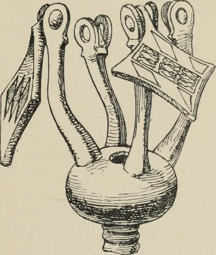 An illustration from A guide to the Mediaeval Room and to the specimens of mediaeval and later times in the gold ornament room : with fourteen plates and a hundred and ninety-four illustrations, 1907, leaf 80