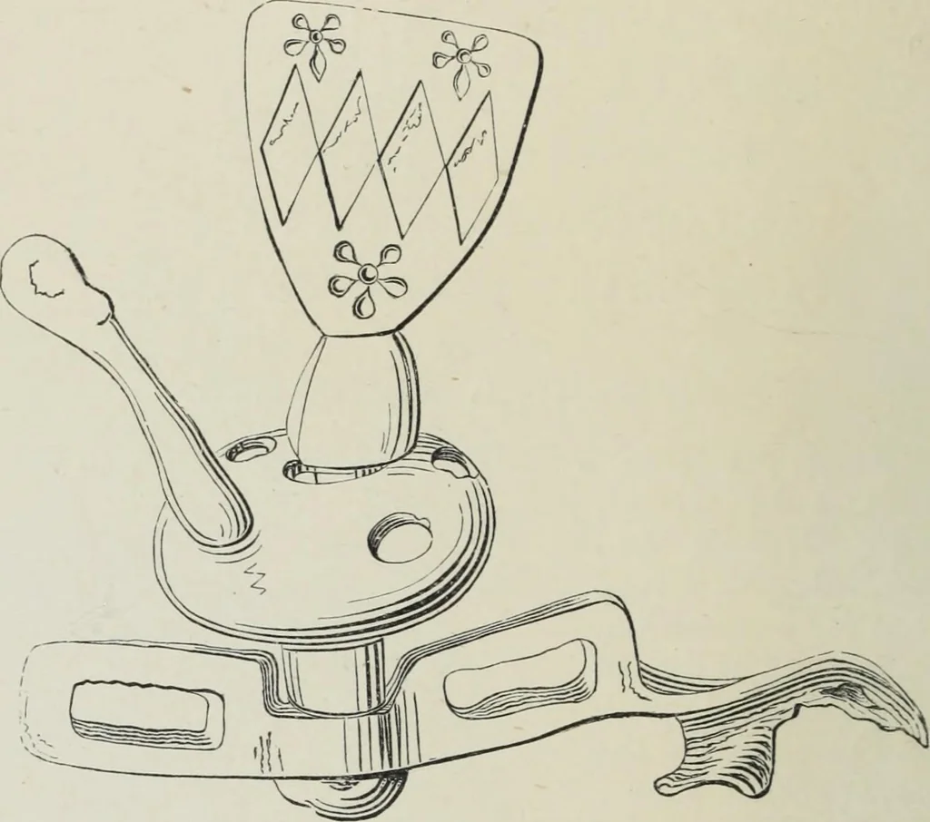 An illustration from A guide to the Mediaeval Room and to the specimens of mediaeval and later times in the gold ornament room : with fourteen plates and a hundred and ninety-four illustrations, 1907, leaf 81