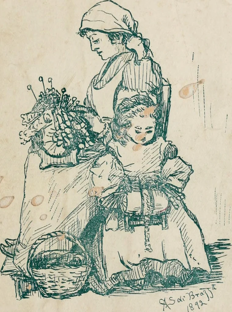 An illustration from A guide to old and new lace in Italy [microform] : exhibited at Chicago in 1893, 1893, leaf 3