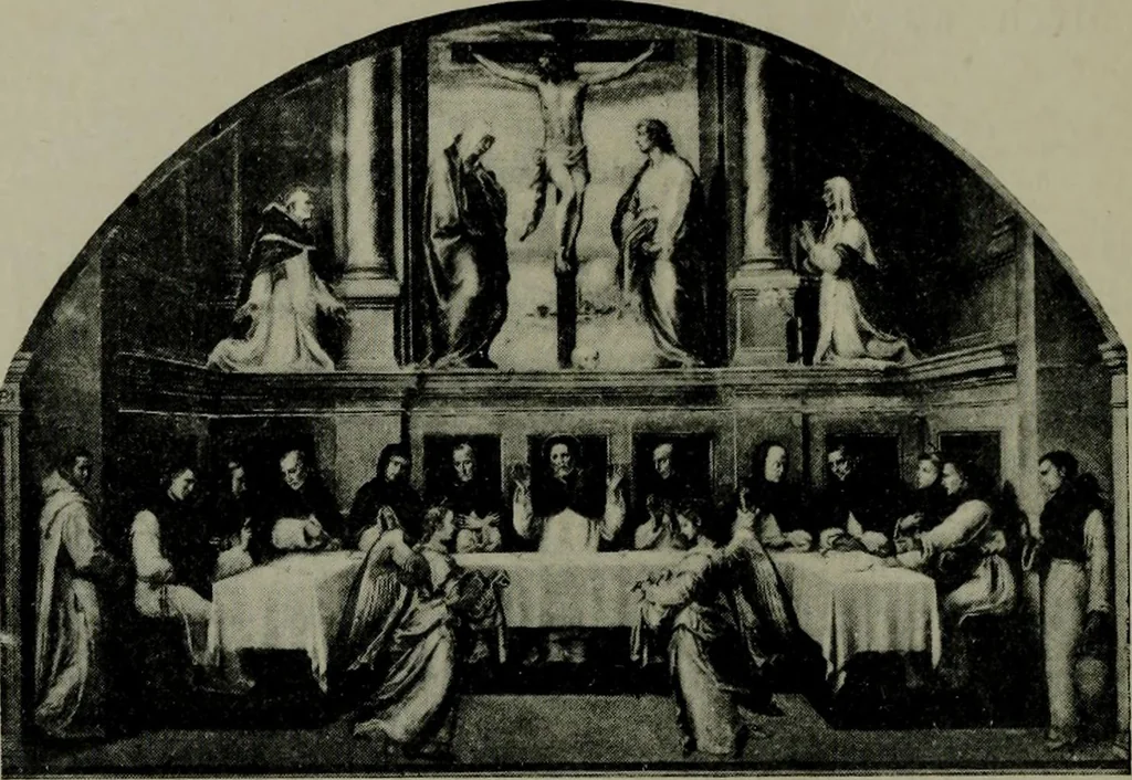 An illustration from A guide to the paintings in the churches and minor museums of Florence; a critical catalogue, with quotations from Vasari, 1908, leaf 168