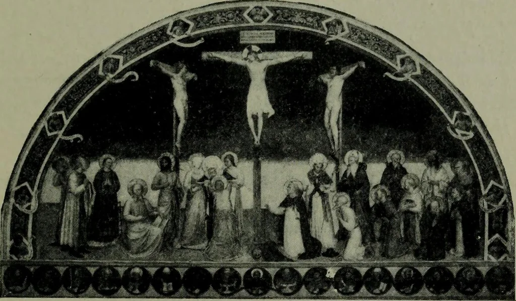 An illustration from A guide to the paintings in the churches and minor museums of Florence; a critical catalogue, with quotations from Vasari, 1908, leaf 169