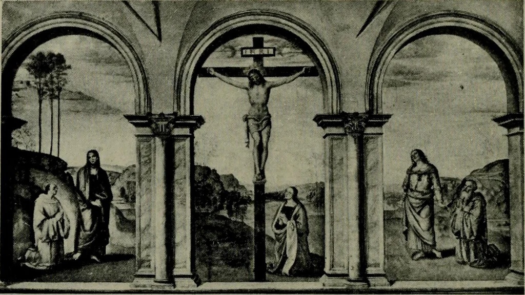 An illustration from A guide to the paintings in the churches and minor museums of Florence; a critical catalogue, with quotations from Vasari, 1908, leaf 186