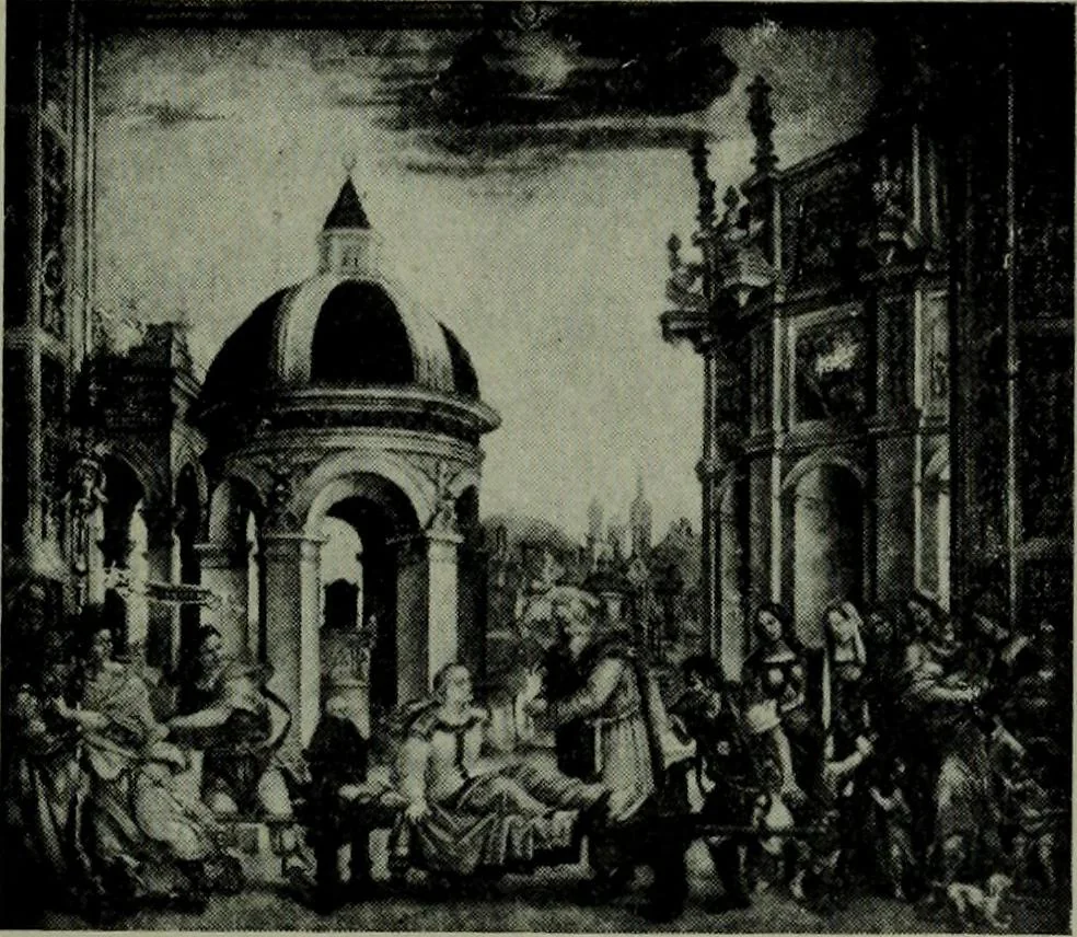 An illustration from A guide to the paintings in the churches and minor museums of Florence; a critical catalogue, with quotations from Vasari, 1908, leaf 195
