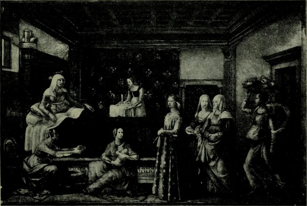 An illustration from A guide to the paintings in the churches and minor museums of Florence; a critical catalogue, with quotations from Vasari, 1908, leaf 199