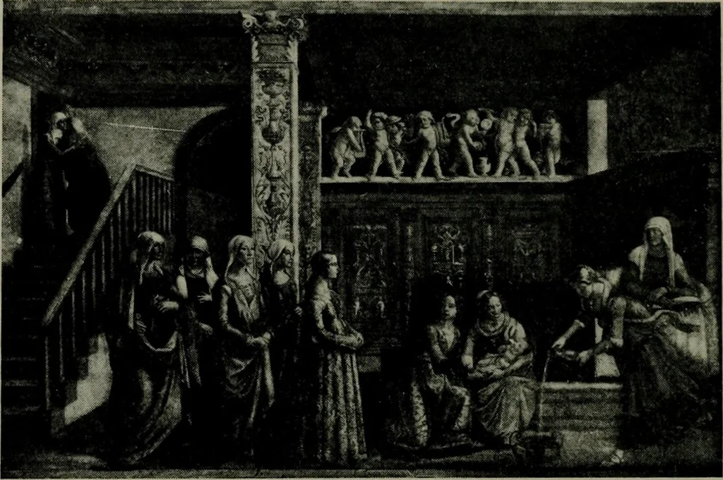 An illustration from A guide to the paintings in the churches and minor museums of Florence; a critical catalogue, with quotations from Vasari, 1908, leaf 202