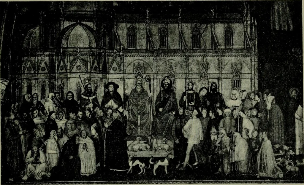 An illustration from A guide to the paintings in the churches and minor museums of Florence; a critical catalogue, with quotations from Vasari, 1908, leaf 215