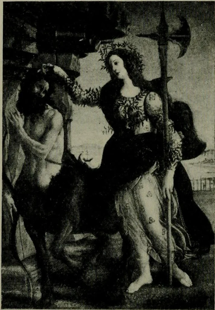 An illustration from A guide to the paintings in the churches and minor museums of Florence; a critical catalogue, with quotations from Vasari, 1908, leaf 248