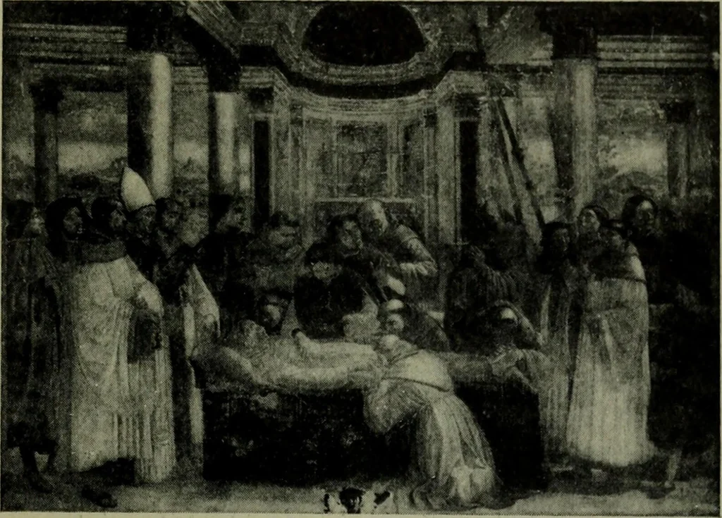 An illustration from A guide to the paintings in the churches and minor museums of Florence; a critical catalogue, with quotations from Vasari, 1908, leaf 283
