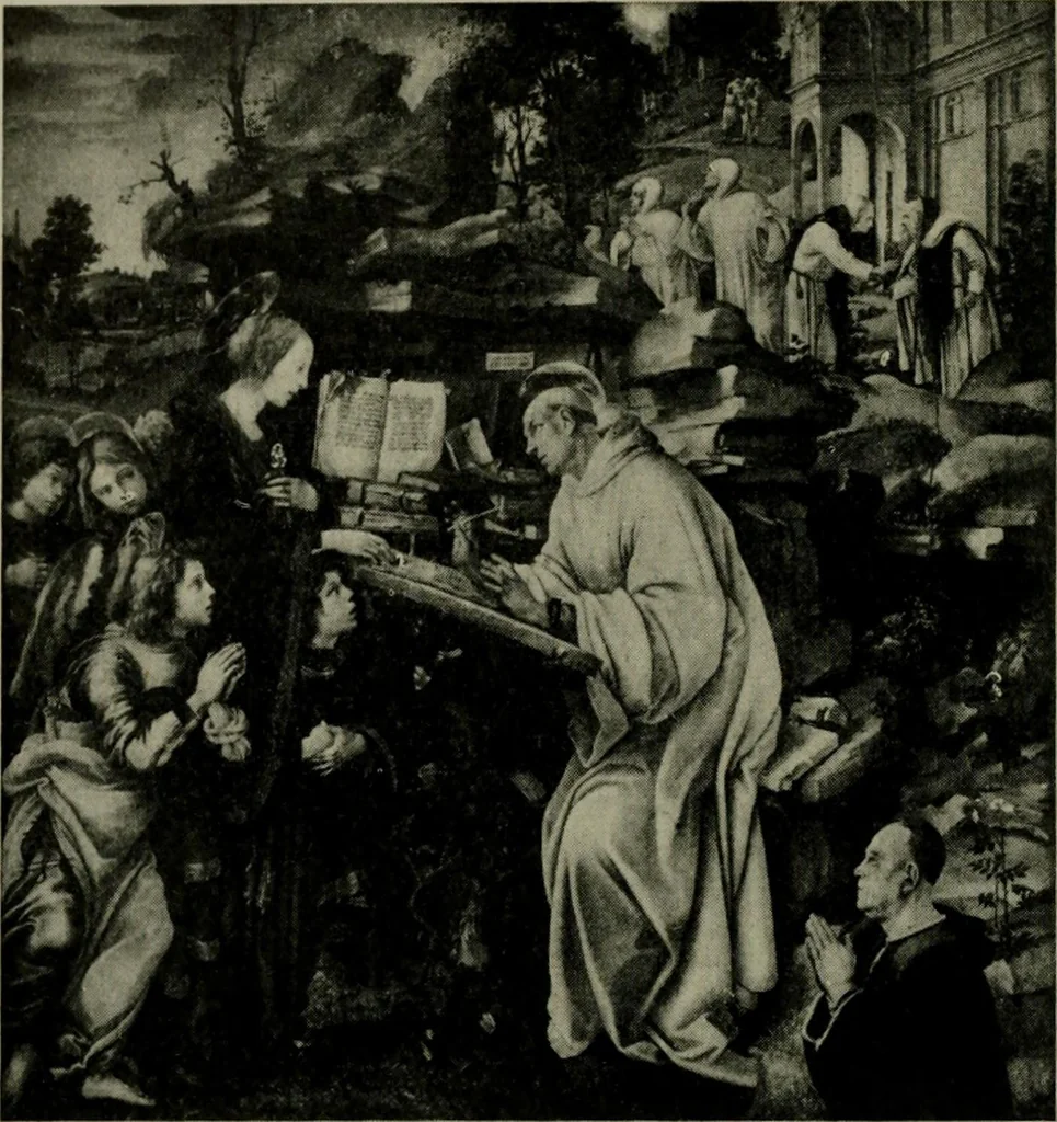 An illustration from A guide to the paintings in the churches and minor museums of Florence; a critical catalogue, with quotations from Vasari, 1908, leaf 52