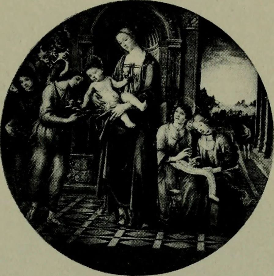 An illustration from A guide to the paintings in the churches and minor museums of Florence; a critical catalogue, with quotations from Vasari, 1908, leaf 97