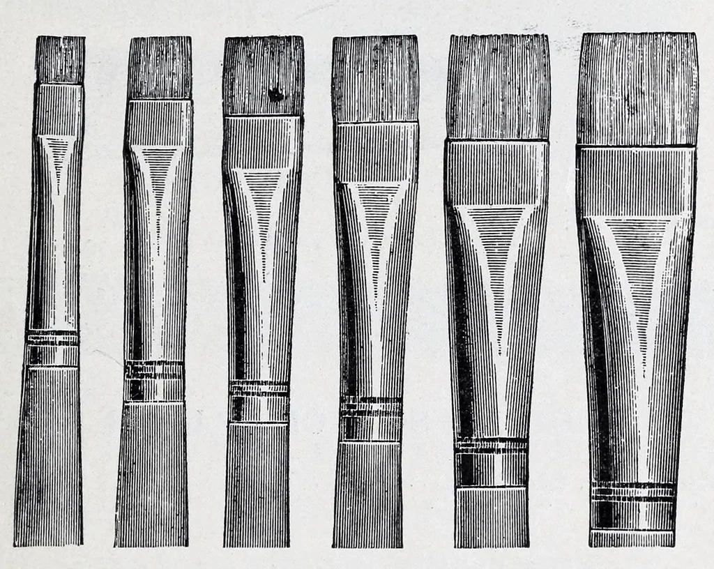 An illustration from A guide to tapestry painting and stenciling in liquid tapestry dyes and tapestry oil colors : with a full list of the materials used and illustrations of the stencil patterns, 1910, leaf 61