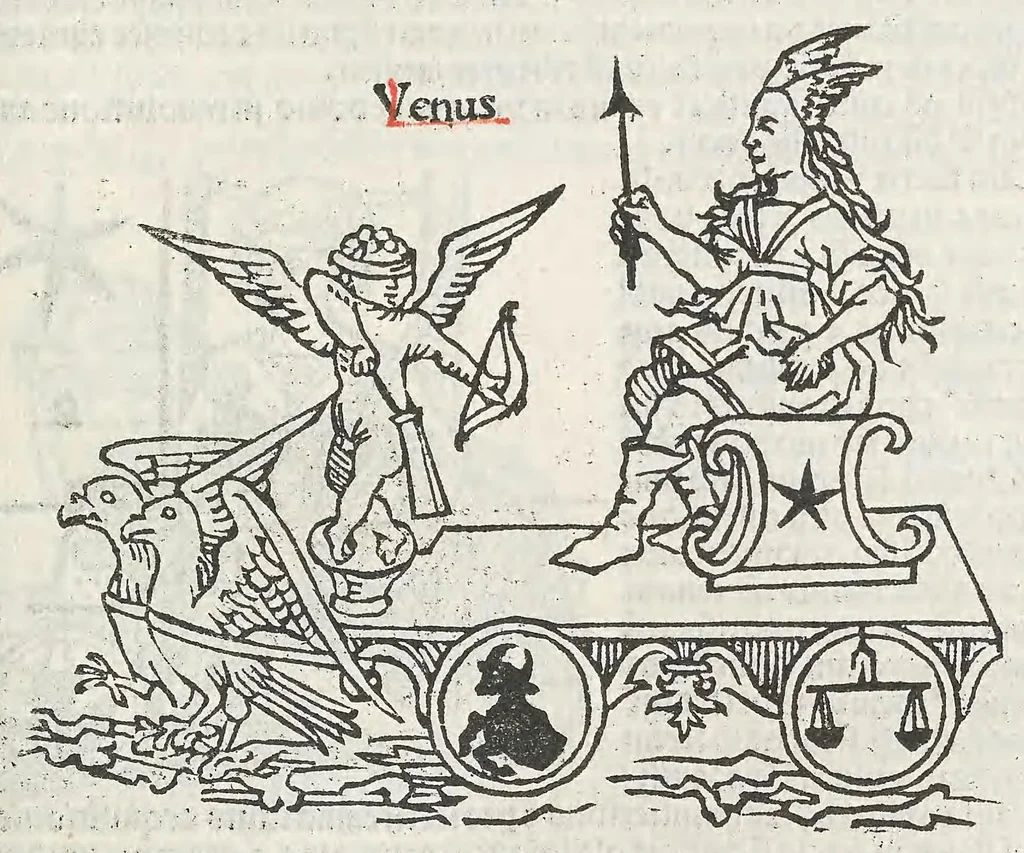 An illustration from Guido Bonatus de Forlinio decem continens tractatus astronomie, leaf 551