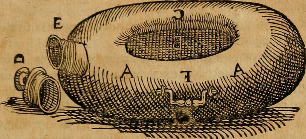 An illustration from Guilhelmi FabricI Hildani inclytae reipublicae Bernensis Helvet. medico-chirurgi ordinarii De gangraena et sphacelo, tractatus methodicus : in quo horum morborum differentiae, causae, signa, prognostica, ac denique methodica curatio continentur, 1617, leaf 218