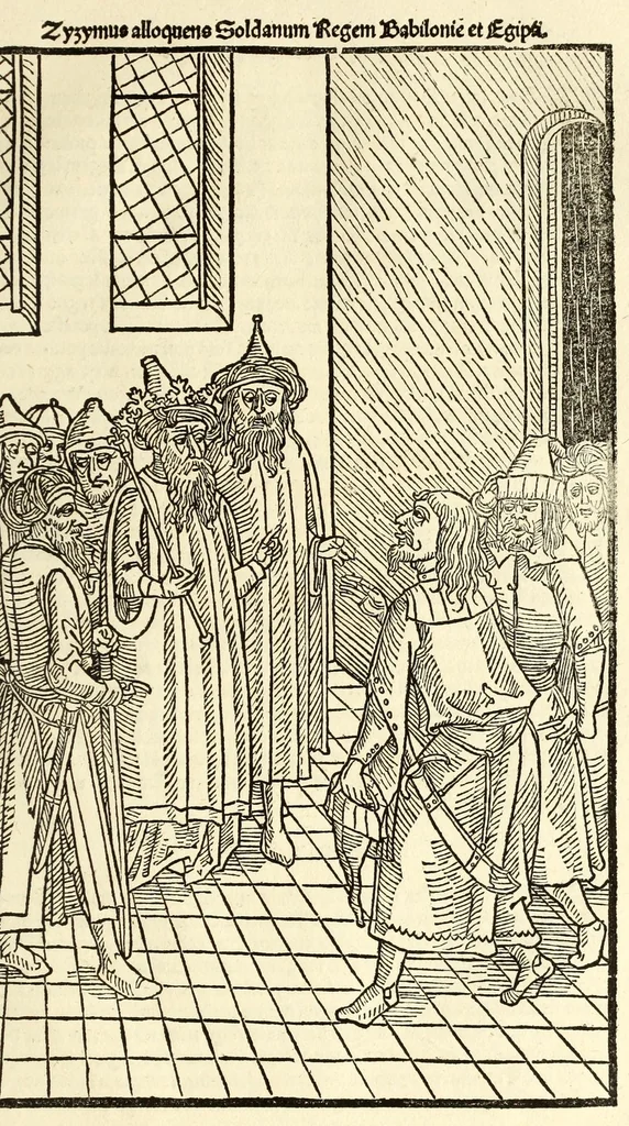 An illustration from Guillelmi Caonrsin [sic] Rhodiorum vicecancellarij: obsidionis Rhodie urbis descriptio, leaf 51
