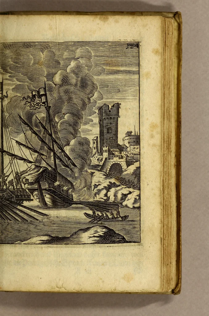 An illustration from Guineische und West-indianische Reissbeschreibung, de An. 1639. biss 1645. von Ambsterdam nach St. Joris de Mina, ein Castell, in Africa, und nach Brasilien in America,, 1669, leaf 41