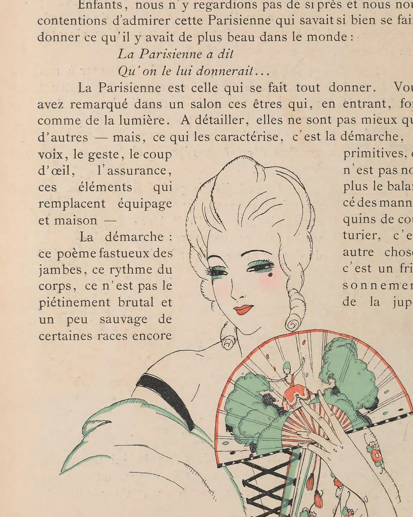 An illustration from La guirlande : album mensuel d'art et de littérature, 1919, leaf 118