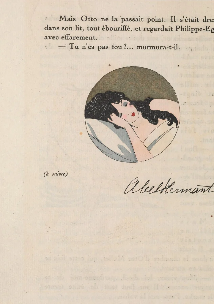 An illustration from La guirlande : album mensuel d'art et de littérature, 1919, leaf 96