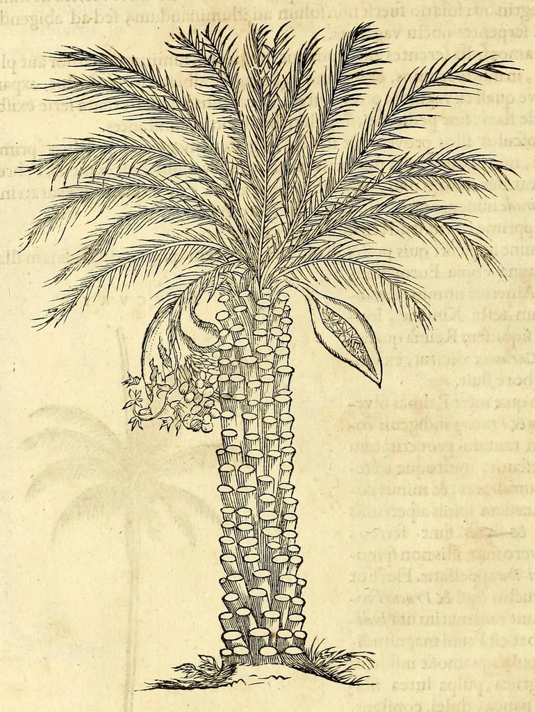 An illustration from Gulielmi Pisonis medici Amstelædamensis De Indiæ utriusque re naturali et medica libri quatuordecim, quorum contenta pagina sequens exhibet, 1658, leaf 156