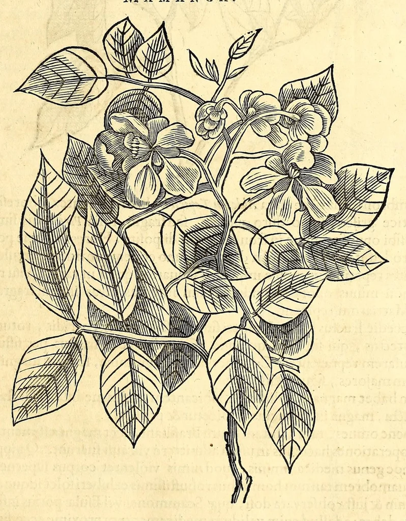 An illustration from Gulielmi Pisonis medici Amstelædamensis De Indiæ utriusque re naturali et medica libri quatuordecim, quorum contenta pagina sequens exhibet, 1658, leaf 211