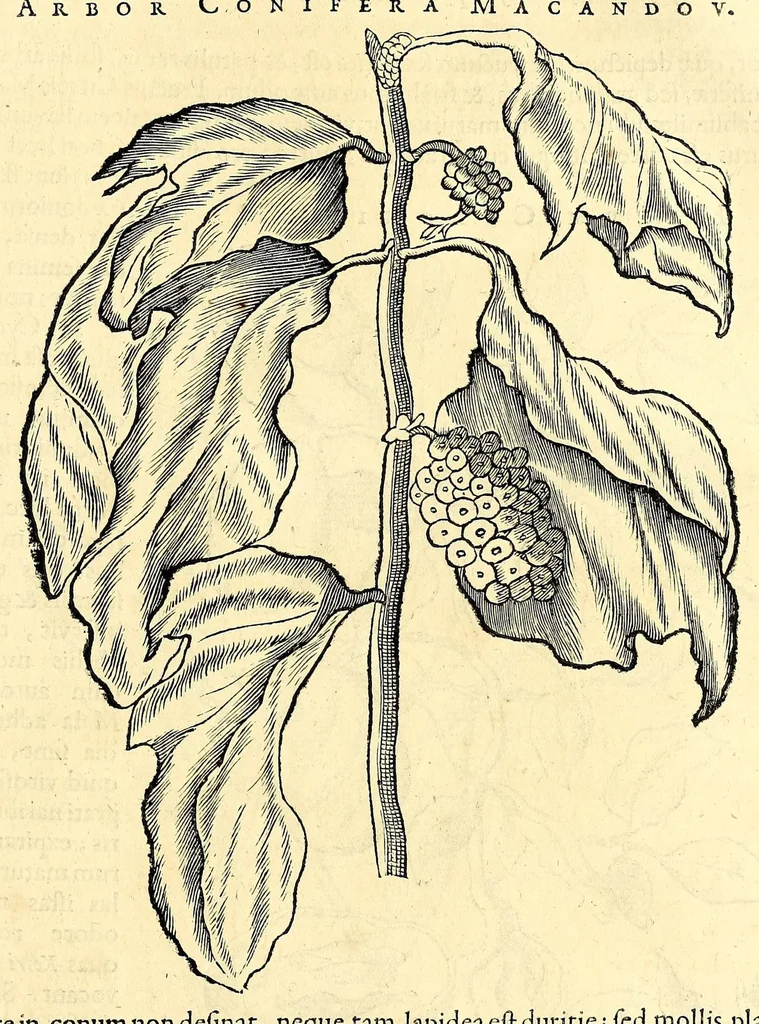 An illustration from Gulielmi Pisonis medici Amstelædamensis De Indiæ utriusque re naturali et medica libri quatuordecim, quorum contenta pagina sequens exhibet, 1658, leaf 499