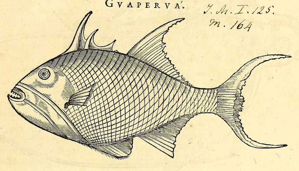 An illustration from Gulielmi Pisonis medici Amstelædamensis De Indiæ utriusque re naturali et medica libri quatuordecim, quorum contenta pagina sequens exhibet, 1658, leaf 85