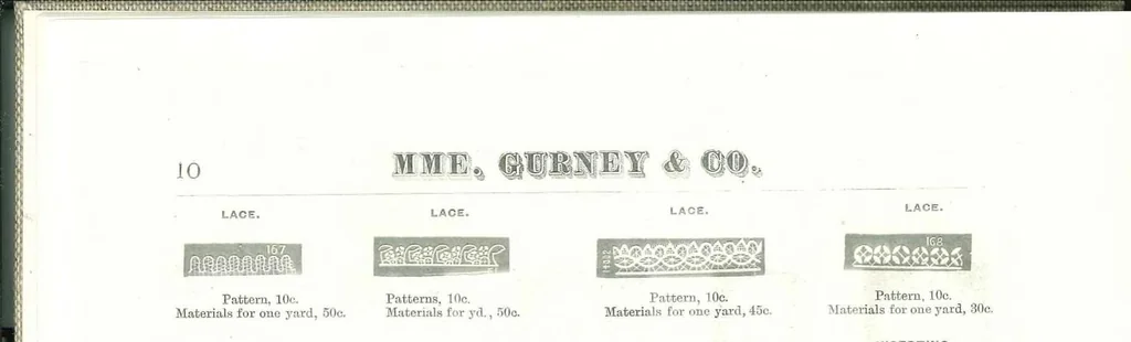An illustration from Mme. Gurney Lace Patterns 1878, 1878, leaf 13