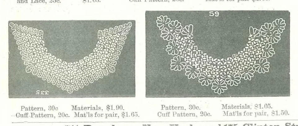 An illustration from Mme. Gurney Lace Patterns 1878, 1878, leaf 5
